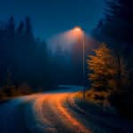 Пат во Норвешка со радари ги активира светлата при детекција на возило