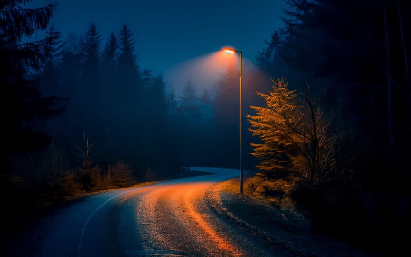 Пат во Норвешка со радари ги активира светлата при детекција на возило
